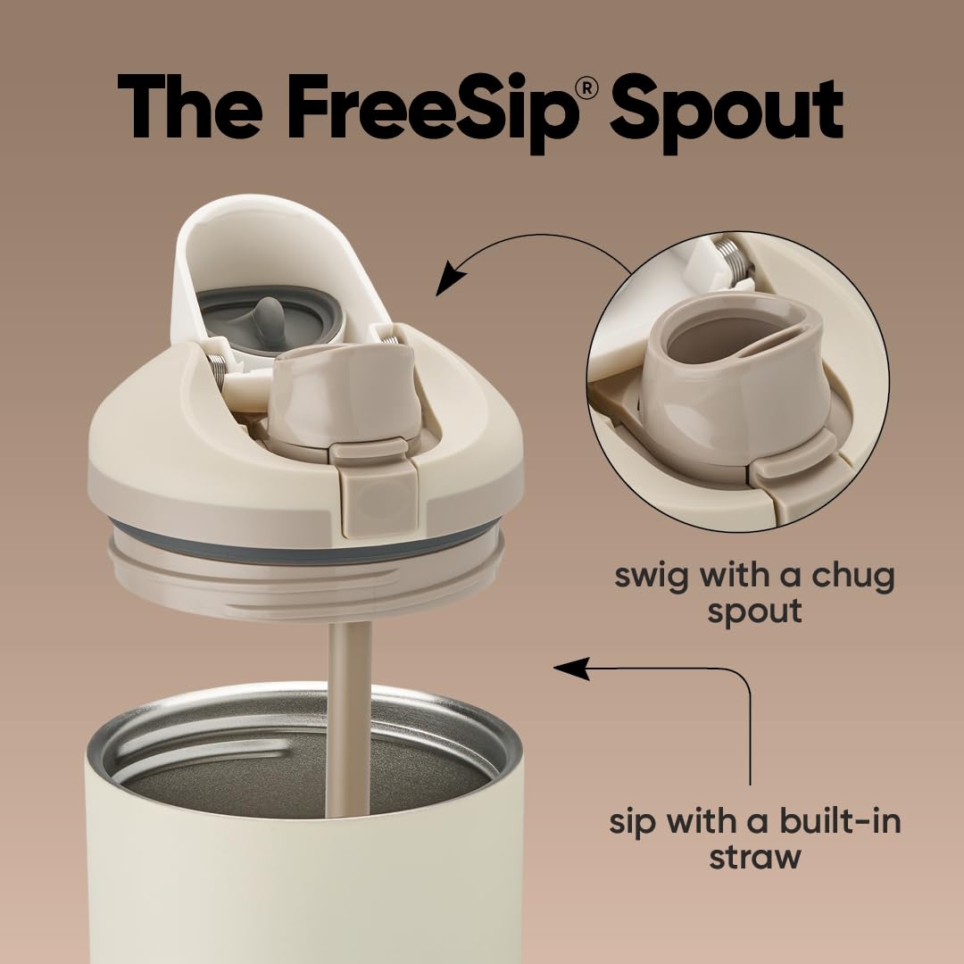 24 oz Owala Disney Princess FreeSip Insulated Stainless Steel Water Bottle with Straw, BPA-Free Sports Bottle, Belle, Sports and Travel