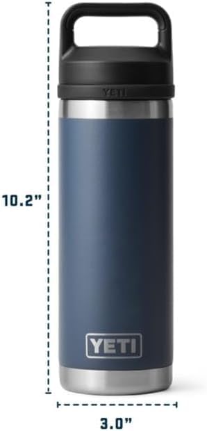 18 oz YETI Rambler Bottle with Leak-Proof Chug Cap, Vacuum Insulated Stainless Steel, Cherry Blossom (532 ml)
