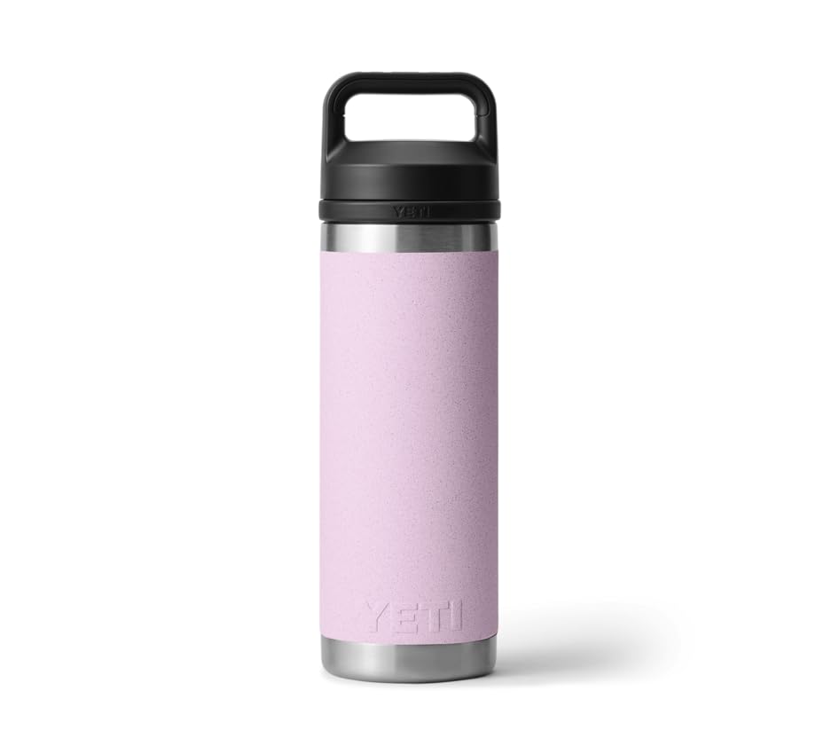 18 oz YETI Rambler Bottle with Leak-Proof Chug Cap, Vacuum Insulated Stainless Steel, Cherry Blossom (532 ml)