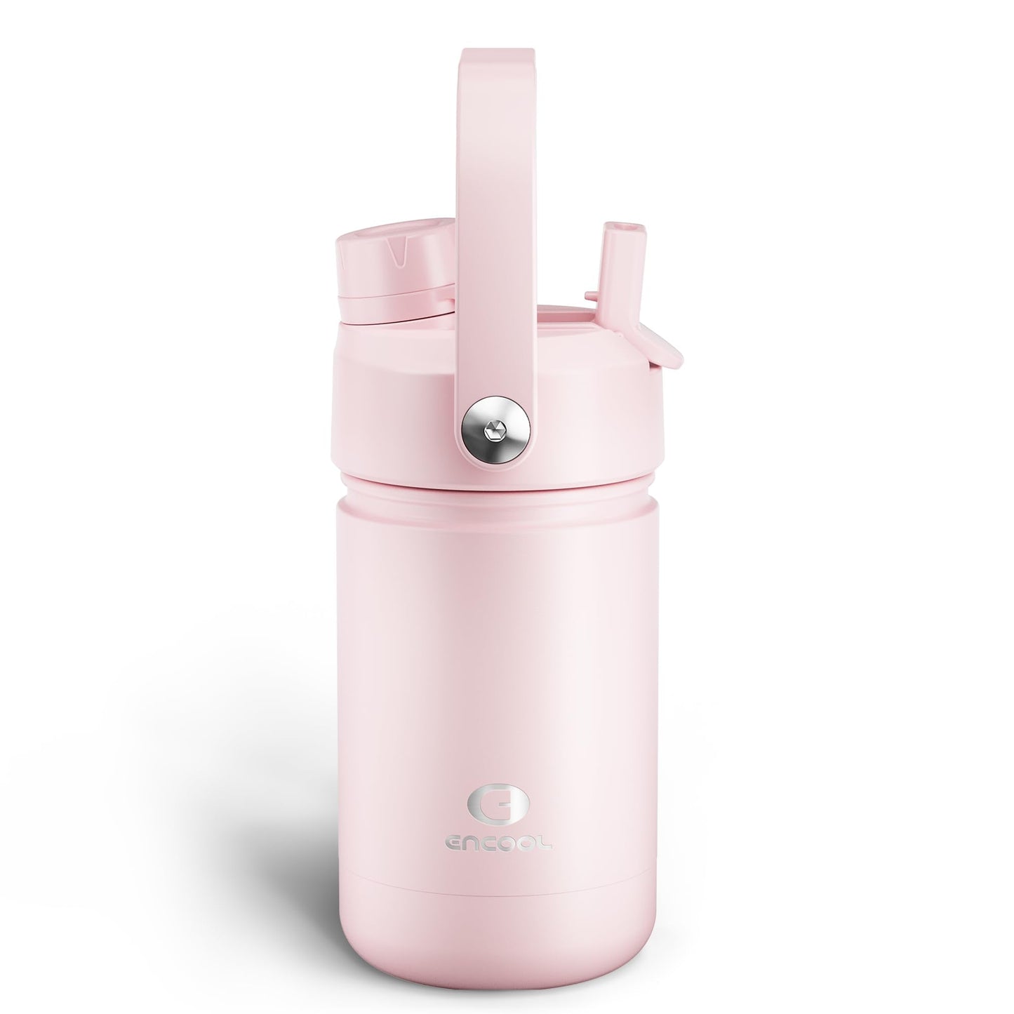 40 oz Insulated Stainless Steel Water Bottle with Two-Way Spout, Built-In Straw, Bucket Handle, BPA-Free, Leak-Proof, Daybreak