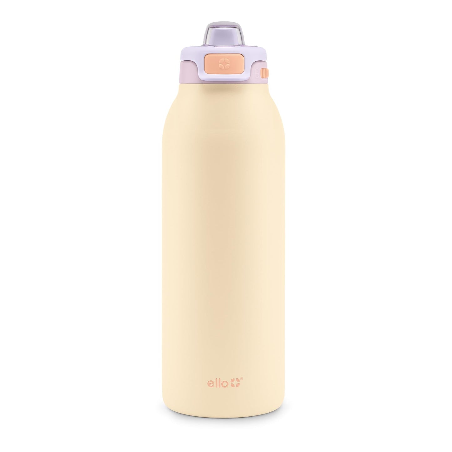 24 oz Insulated Stainless Steel Water Bottle for Teens, 2-in-1 Straw Spout Lid, Leak-Proof, BPA-Free, Cold 24H, Lilac Mood, School, Trekking, Hiking