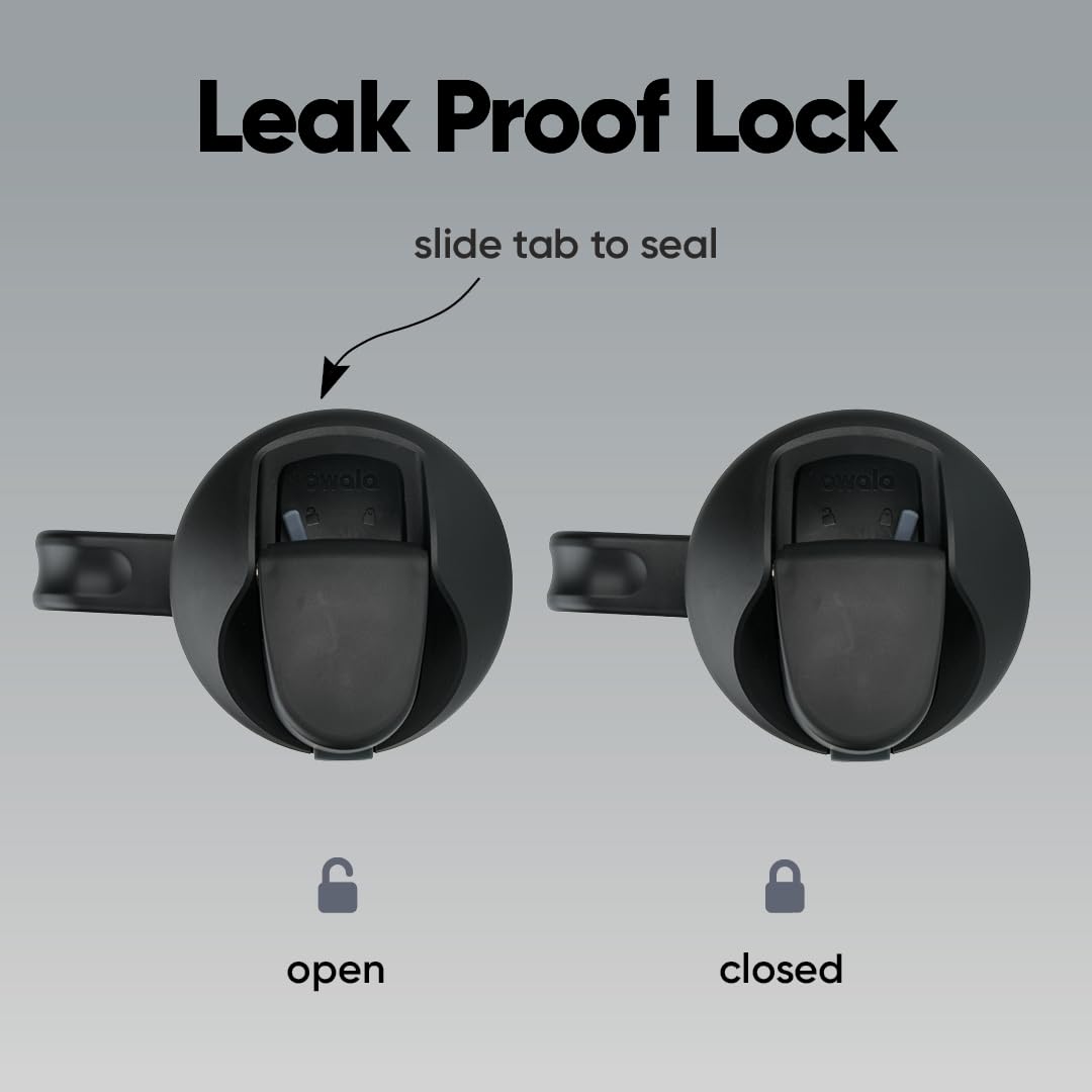 40 oz Owala FreeSip Tumbler Insulated Stainless Steel Water Bottle with Built-In Straw and Side Handle, BPA-Free, Leak-Proof, Lightly Toasted, Travel, Work, School, Sports