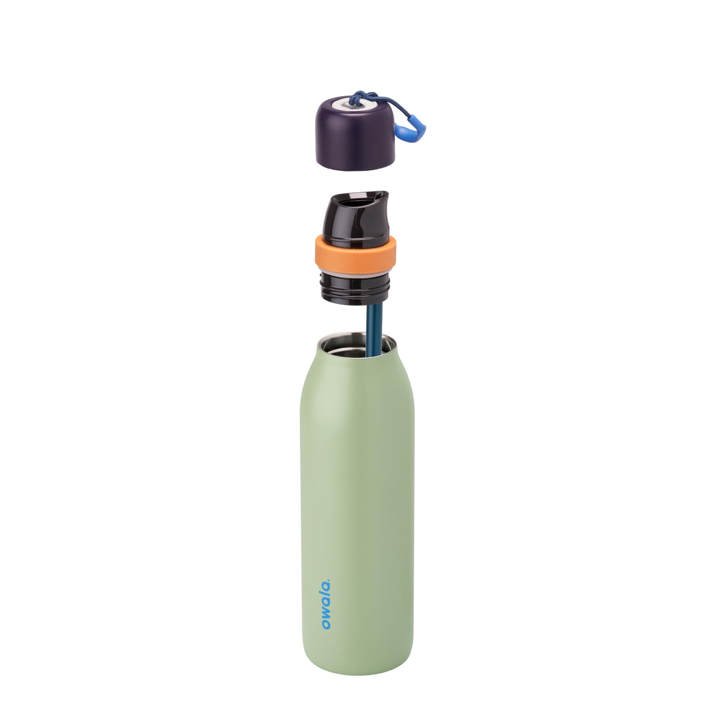 24 oz Insulated Stainless Steel Water Bottle with Straw, BPA-Free, Sports and Travel, Daybreak