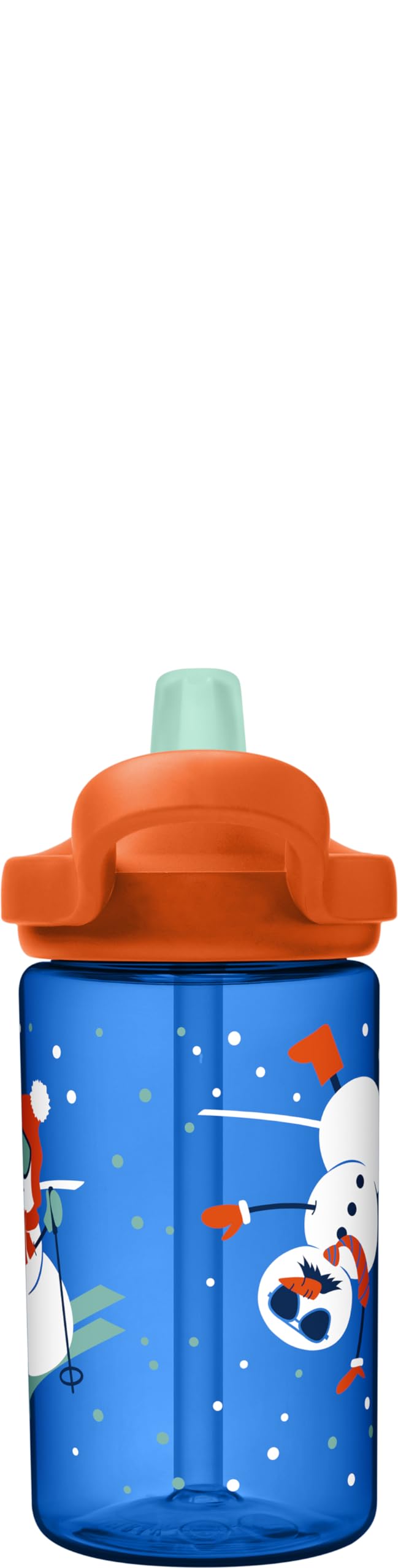 Kids Water Bottle with Bite Valve Straw, Tritan Renew, Spill-Proof Eddy+