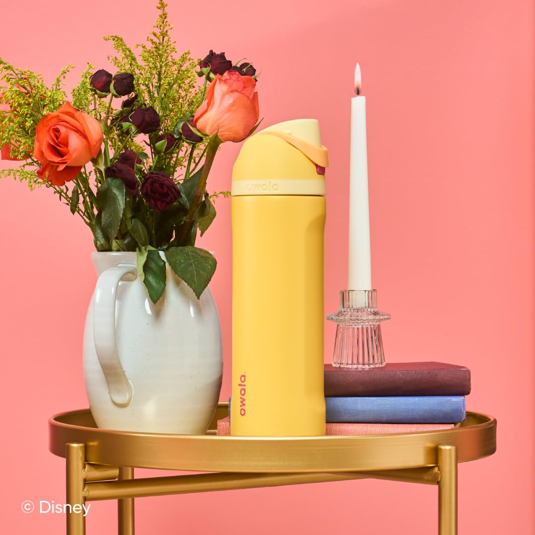 24 oz Owala Disney Princess FreeSip Insulated Stainless Steel Water Bottle with Straw, BPA-Free Sports Bottle, Tiana, Sports and Travel