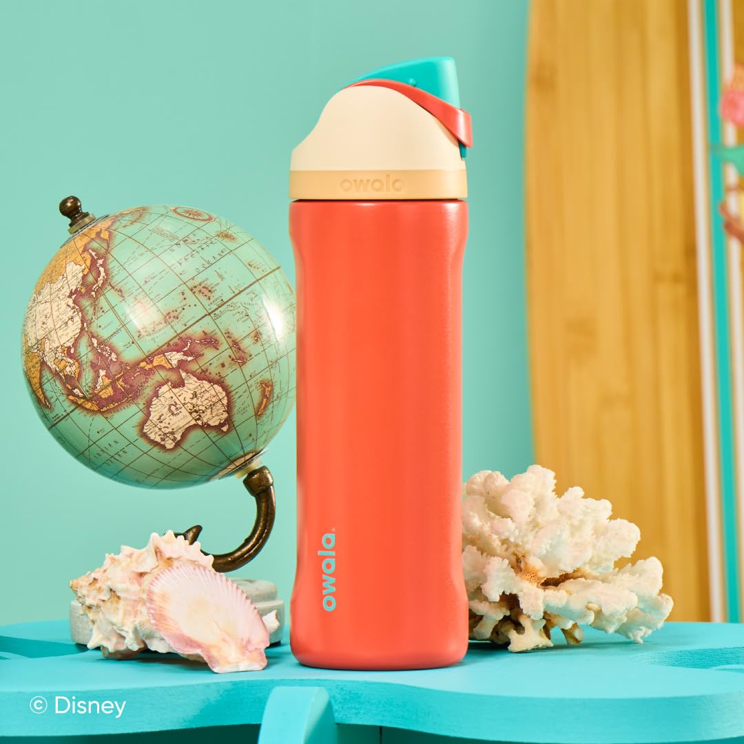 24 oz Owala Disney Princess FreeSip Insulated Stainless Steel Water Bottle with Straw, BPA-Free Sports Bottle, Cinderella, Sports and Travel