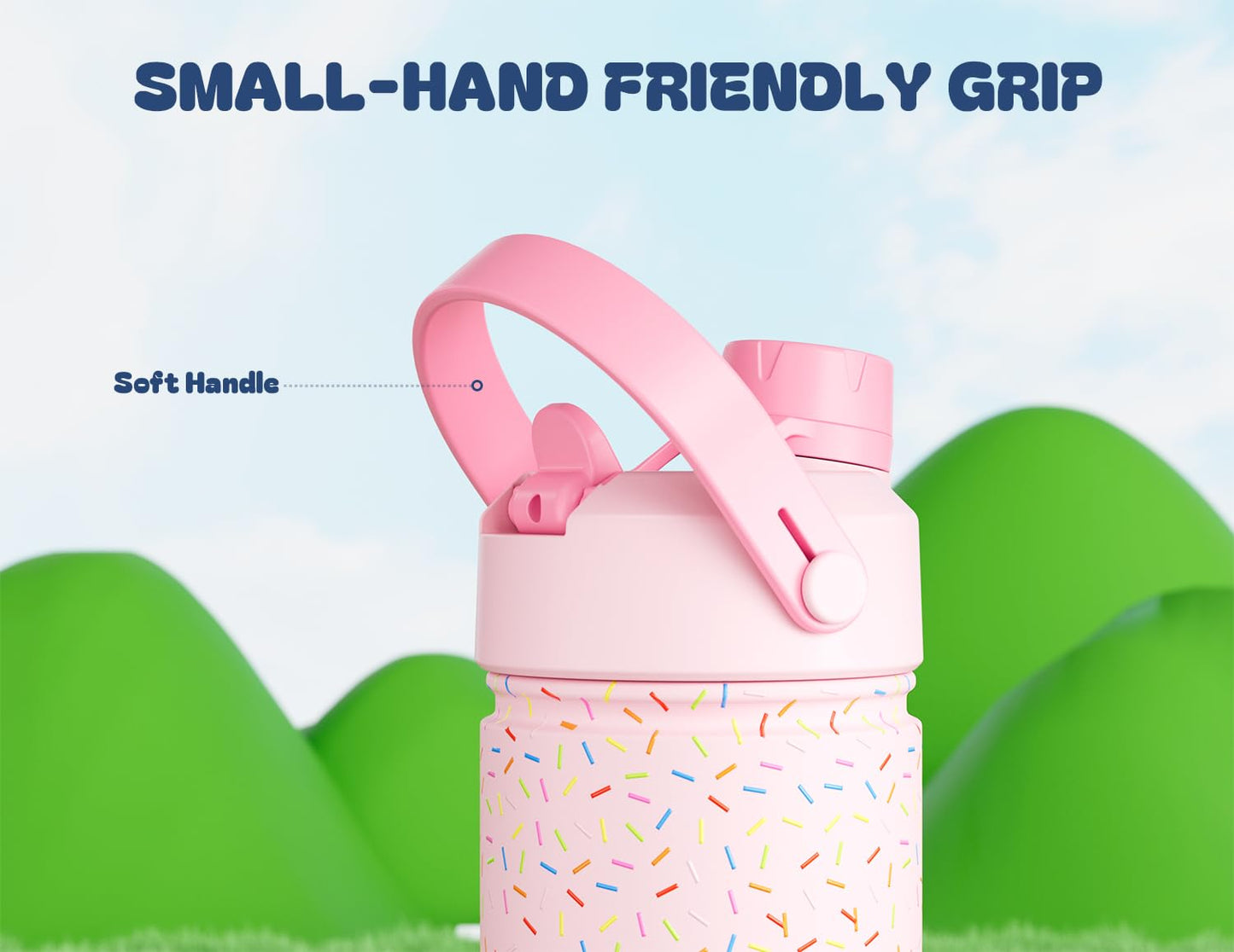 25 oz Clear Tritan Plastic Water Bottle with Straw, BPA-Free Sports Bottle for Travel, Very Very Dark