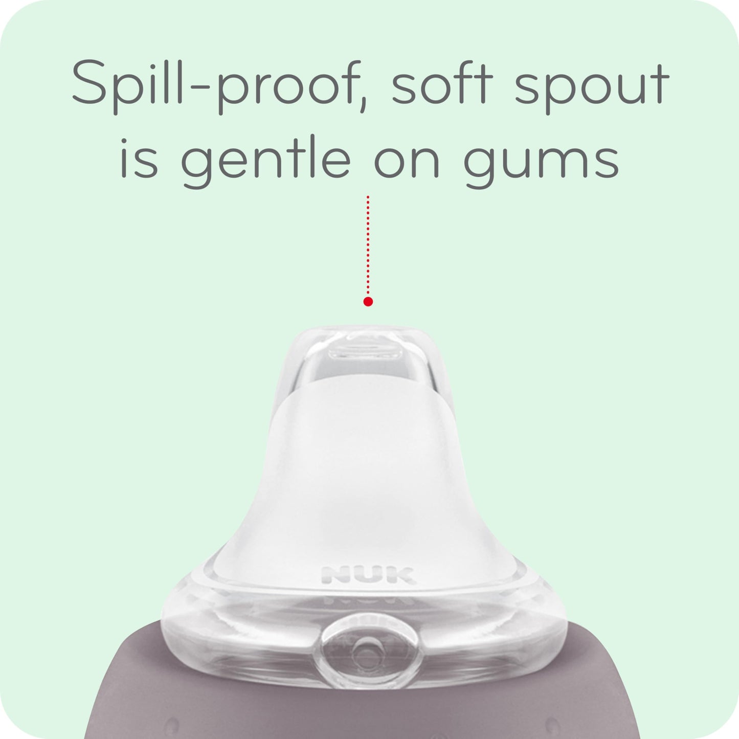 NUK Disney Princess Learner Sippy Cup – 10 oz, 2-Pack, Spill-Proof, BPA-Free, for Babies 8+ Months