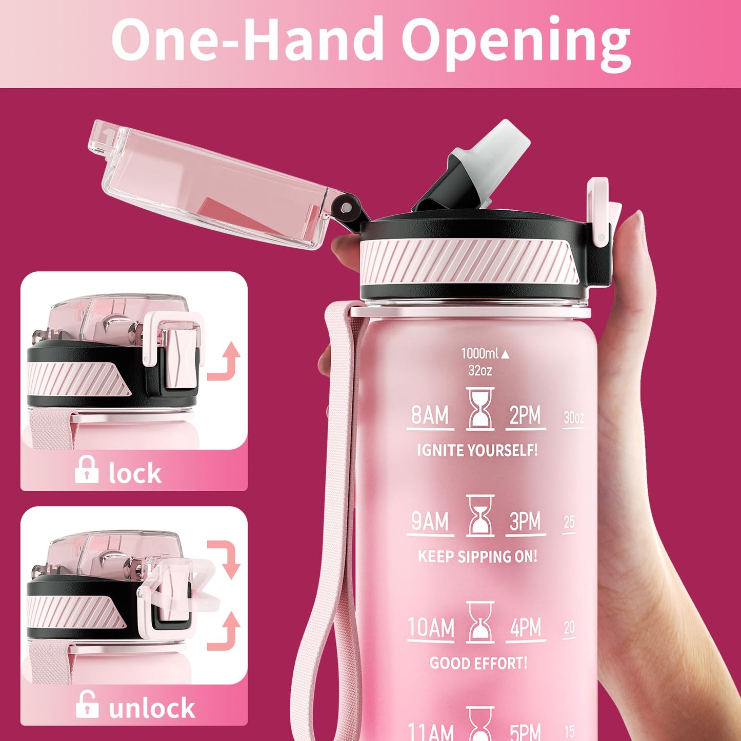 24 oz CamelBak Podium Bike Water Bottle, Easy Squeeze, Fits Most Bike Cages, Black