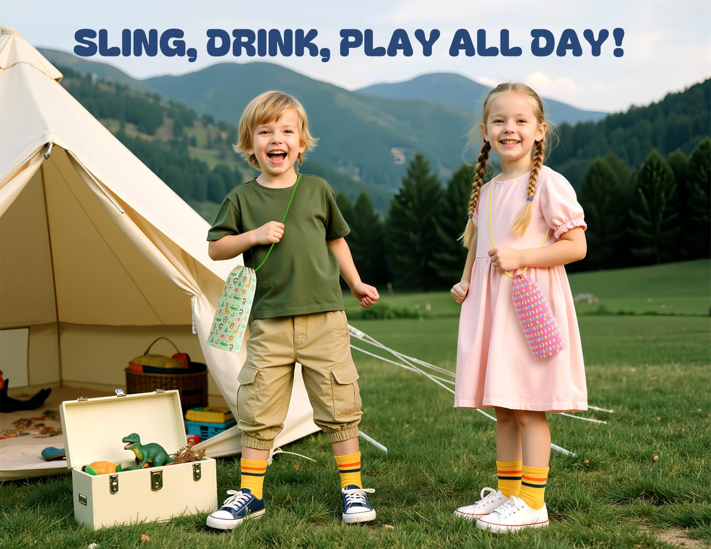 20 oz O2COOL Mist 'N Sip Water Bottle, 2-in-1 Mist and Sip, No-Leak Pull Top Spout, Reusable Sports Bottle, Celestial Purple