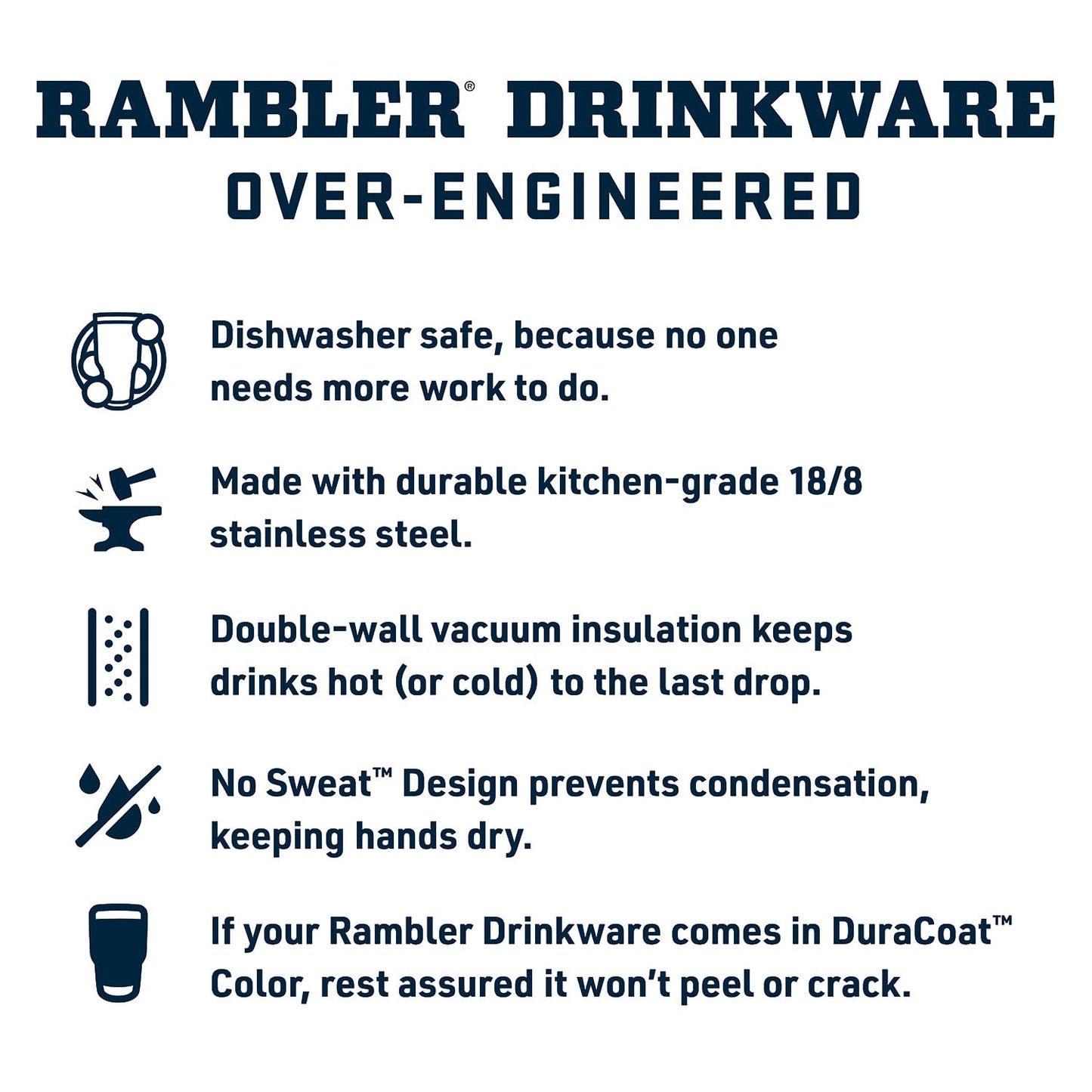 18 oz YETI Rambler Stainless Steel Bottle, Vacuum Insulated, Leak-Proof with Chug Cap, Big Sky Blue