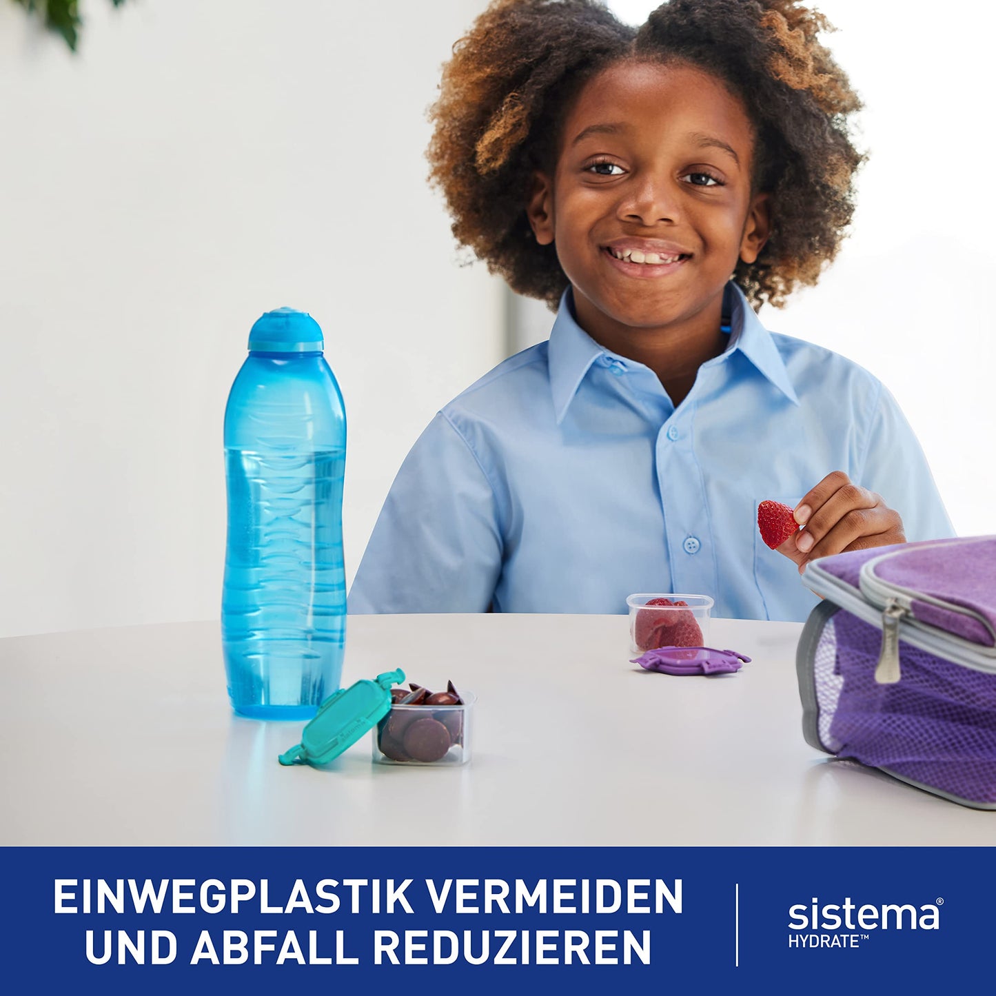 11 oz Sistema Hydrate Twist 'N' Sip Water Bottle, Color May Vary