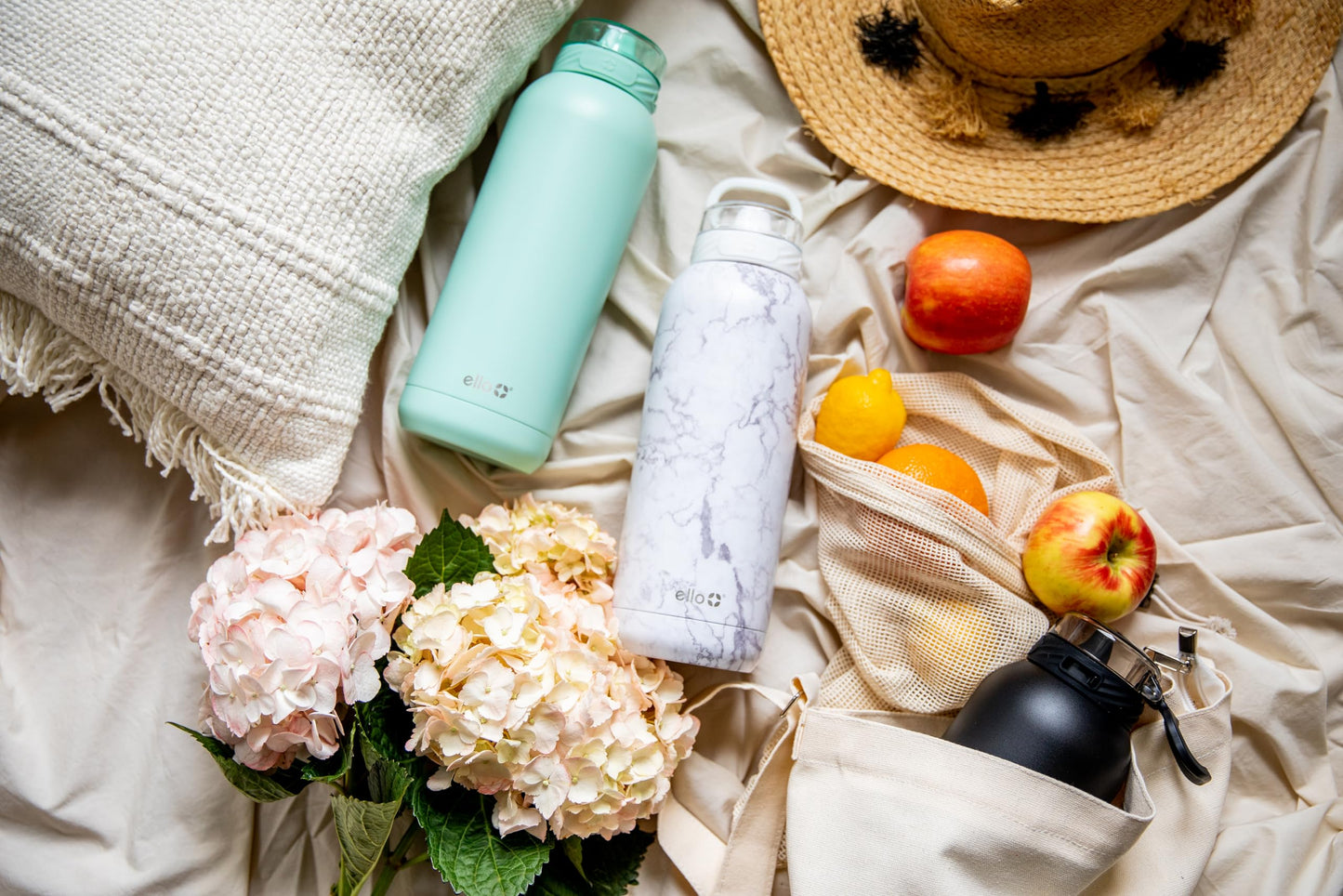 2 Pack 9 oz Insulated Toddler Trainer Sippy Cups, Spill-Proof, Easy-Hold Handle, Pink & Mint, 12+ Months